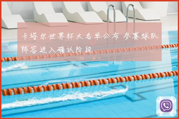 卡塔尔世界杯大名单公布 参赛球队阵容进入确认阶段